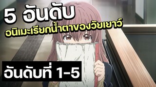 [5 อันดับ] อนิเมะเรียกน้ำตาของเหล่าวัยเยาว์ | อันดับที่ 1-5 | จะมีอะไรบ้างมาดู!