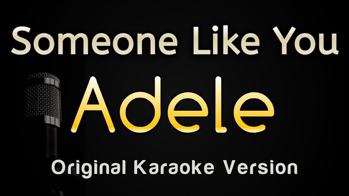 Someone Like You - Adele (Karaoke Songs With Lyrics)
