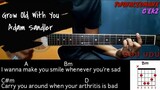 Grow Old With You - Adam Sandler (Guitar Cover With Lyrics & Chords)