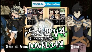 DOWNLOAD!! BLACK CLOVER V4 - All CHARACTERS (MUGEN/ANDROID/PC)-2022