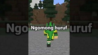 Minecraft, tapi aku gak boleh ngomong huruf R