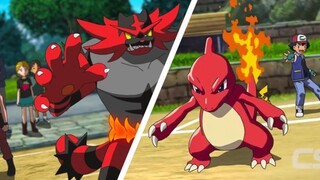 [Pokémon AMV] A must-see battle, fire dinosaurs bet on the evolution of fate, fire-breathing dragon VS red flame roaring tiger, burning to burst!