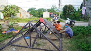 Anh em Team tự thiết kế sàng cát ô tô giúp bà con Khe Lóng lấy cát sỏi làm Cầu