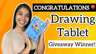 DRAWING TABLET GIVEAWAY WINNER + 400 PESOS CASH PRIZE! CONGRATULATIONS | Tonet's Art