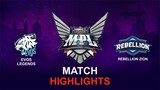 EVOS Legends vs Rebellion Zion HIGHLIGHTS MPL ID S11 | EVOS vs RBL