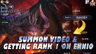 [Solo Leveling: Arise] - SUMMONING FOR EMMA & RANK #1 Score on Dark Dragon boss! Gameplay
