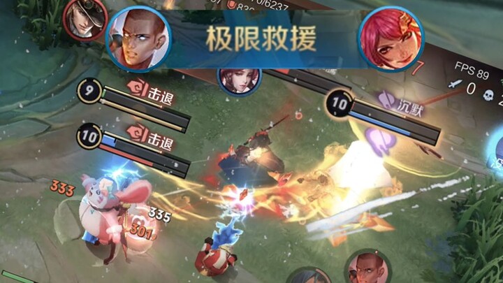 Damo’s punch wiped Mom out.