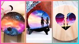 Beautiful Acrylic Painting Ideas On Round Plates / Simple Ideas For Beginners