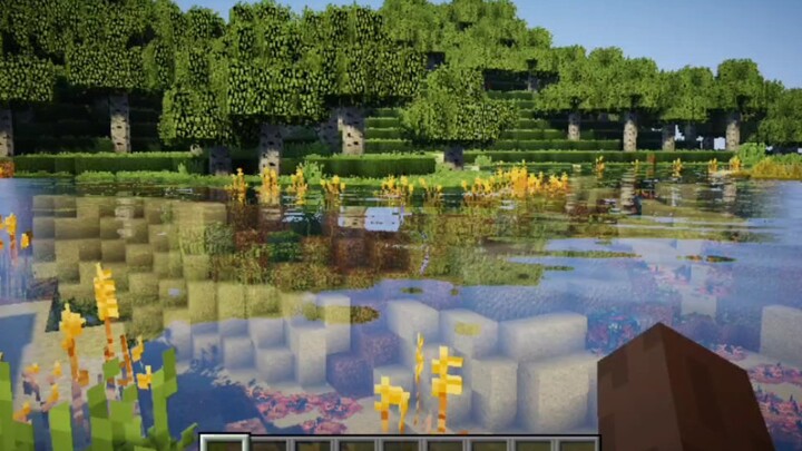 The integrated graphics card runs smoothly! Minecraft ultra-low configuration water reflection is re