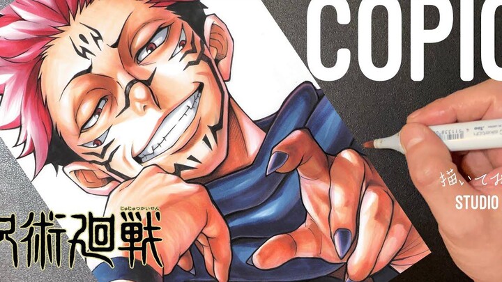 JujutsuKaisen | Sukuna | copic | Anime Drawing