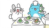 What are the nutritious meals that Kapo gives to Rabbit?