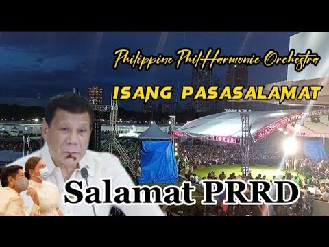 SALAMAT PRRD | PHILIPPINE PHILHARMONIC ORCHESTRA TUMUGTOG KAY PRRD