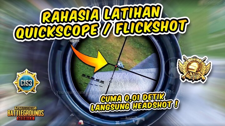 CARA JADI PRO SNIPER QUICK SCOPE PUBG MOBILE | CARA JADI PRO SNIPER DI PUBG MOBILE