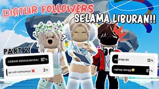 DIATUR FOLLOWERS SELAMA LIBURAN?!!😬🏖 Berenang di Waterpark✨ Part 2 | Roblox Indonesia🇮🇩 |