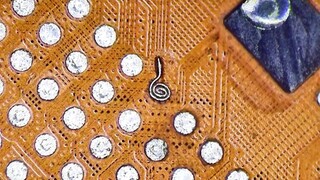 Apple CPU drop repair, micron-level repair technology, this is too small...
