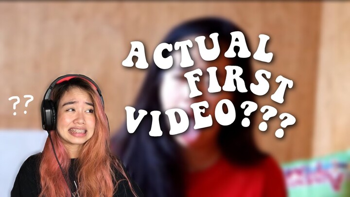 REACTING TO MY FIRST YOUTUBE VIDEO