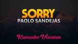 Paolo Sandejas - Sorry (Karaoke Version)