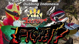 [Dubbing indionesia] Round 1 Gozyu wolf vs Garyudo