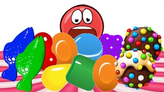 ASMR CANDY CRUSH SAGA EATING with RED BALL 4 MUKBANG ANIMATION #Shorts