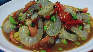 ตำกุ้งสด 🦐 น้ำปลาร้าแซ่บๆนัวๆ ยั่วน้ำลายกันจ้า