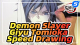 Super Realistic Speed Drawing - Giyu Tomioka | Demon Slayer_5