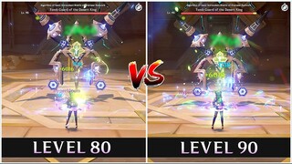 HOW BIG THE DIFFERENCE KUKI SHINOBU LEVEL 80 AND 90!? | GENSHIN IMPACT