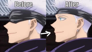 GOJO BUT I RE-DREW HIS EYES LOL | Jujutsu Kaisen | Lalafluffbunny