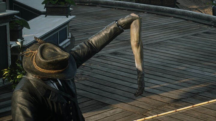 [Red Dead Redemption 2] Spooky Easter Egg – Fishing Up an Arm