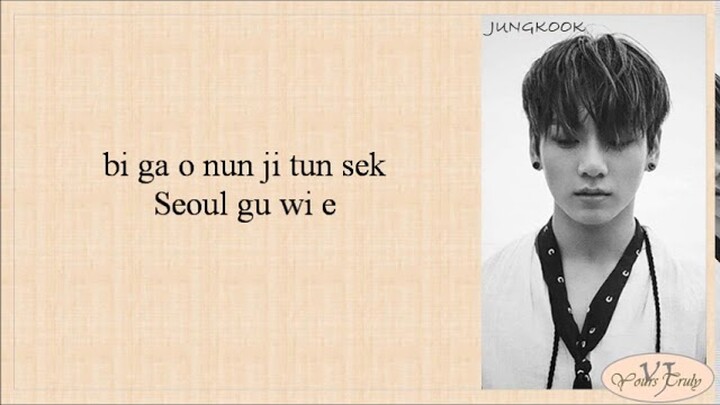 BTS (방탄소년단) - Rain (Easy Lyrics)