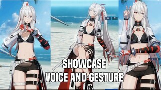 【PUNISHING GRAY RAVEN】SHOWCASE VOICE AND GESTURE LUCIA CRIMSON WEAVE DEFAULT COATING