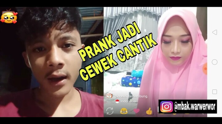 NGAKAK PARAH!!! PRANK OME TV LUCU - JADI CEWEK CANTIK