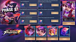 NEW KOF EVENT 2024! PHASE 3? FREE KOF SKIN AND EPIC SKIN + TICKET DRAW! FREE SKIN! | MOBILE LEGENDS