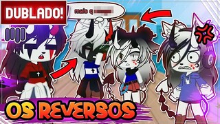 [ DUBLADO ] CONHECENDO OS REVERSOS DA MINE E DO BLACK 😠➔ 😱 l GACHA CLUB