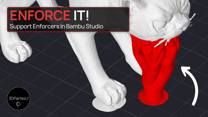 🛠️ Add Bambu Studio Manual Supports - Bambu Studio Support Settings - Support Enforcer