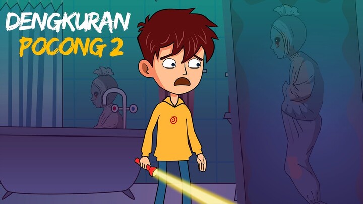 Dengkuran Pocong Kamar Mandi 2 - Kartun Horror