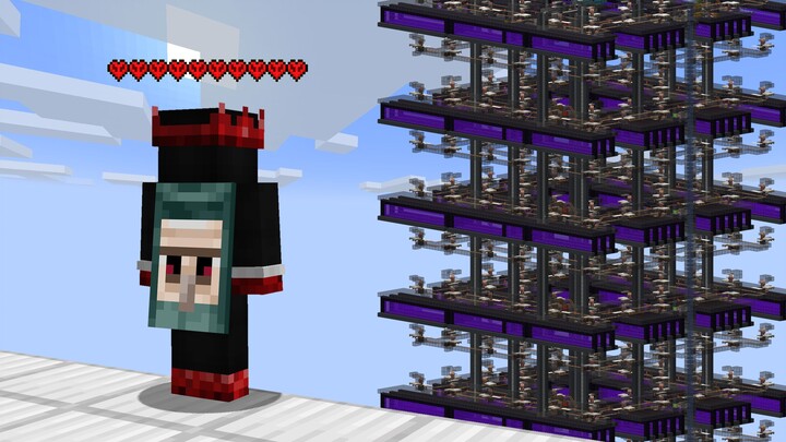 I built a 1.5 million efficient iron spawning machine in extreme mode, which directly achieved iron 