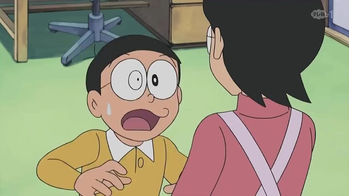 Doraemon - Nobita Gọi Shizuka Và Dekisugi Tới Trên Băng Truyền Shushi
