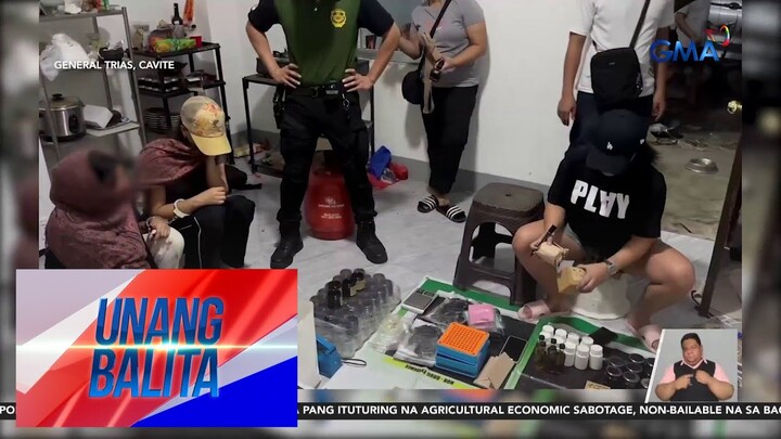 Umano'y laboratoryo sa paggawa ng mga produktong may halo na liquid marijuana oil,... | Unang Hirit