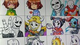 Drawing The Characters in the game undertale Vẽ các Nhân vật thế giới Sans