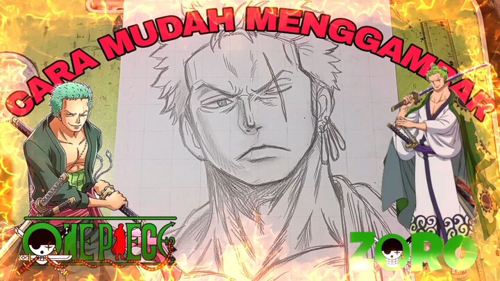 cara yang sangat mudah menggambar Zorro