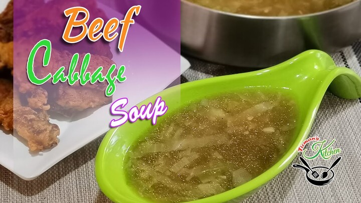 Beef Cabbage Soup Ala Max's | Quick and Easy Delicious Soup