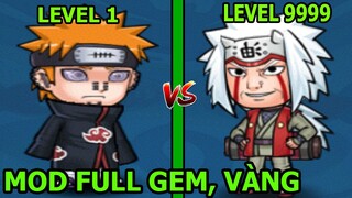 Naruto Học Viện Ninja Mod Full Gem 99999 - Mở 2 Tướng SSR Pain Vs Jiraiya - Top Game - Thành EJ