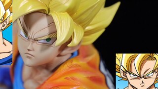 [Video ulasan Congcongjiang] Patung Dragon Ball P1S, super dua, super tiga, Goku berambut hitam dala