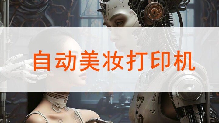 可以自动打印的美妆打印机，我这个新手小白化妆也没啥问题