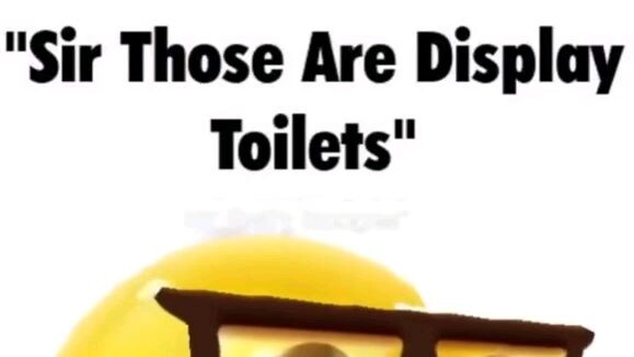 sir those are display toilets