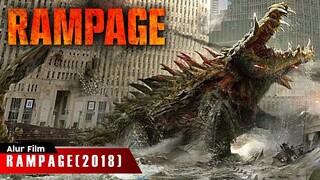 AMUKAN TIGA MONSTER RAKSASA DI PUSAT KOTA | ALUR CERITA FILM RAMPAGE (2018)