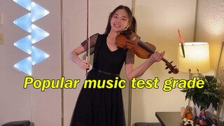 [Music]When popular songs are used for the grading tests