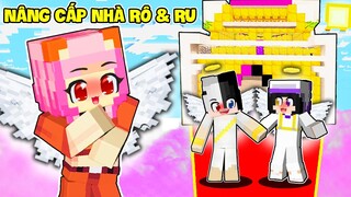 GẤU MORA NÂNG CẤP NHÀ CẶP ĐÔI TẶNG THIÊN THẦN RUBY VÀ SIRO TRONG MINECRAFT