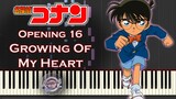 Detective Conan OP 16 Growing Of My Heart Synthesia Piano Cover / Tutorial