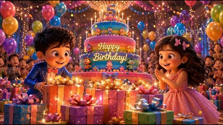 🎂 बर्थडे पार्टी सॉन्ग | केक, गिफ्ट और डांस🎉 हैप्पी बर्थडे पार्टी | बच्चों का मजेदार सॉन्ग#viral